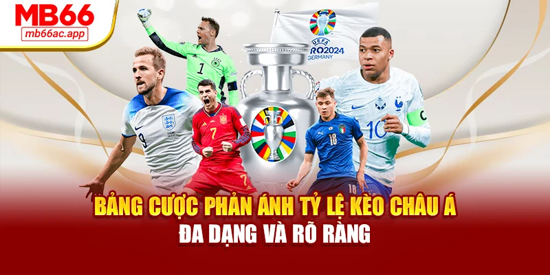 Bảng cược phản ánh tỷ lệ kèo châu Á đa dạng và rõ ràng