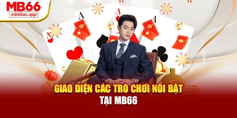 Giao diện các trò chơi nổi bật tại MB66