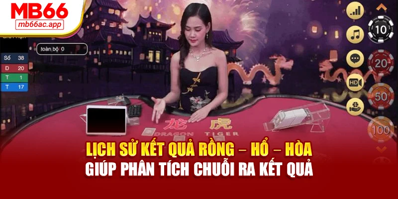 Lịch sử kết quả Rồng – Hổ – Hòa giúp phân tích chuỗi ra kết quả