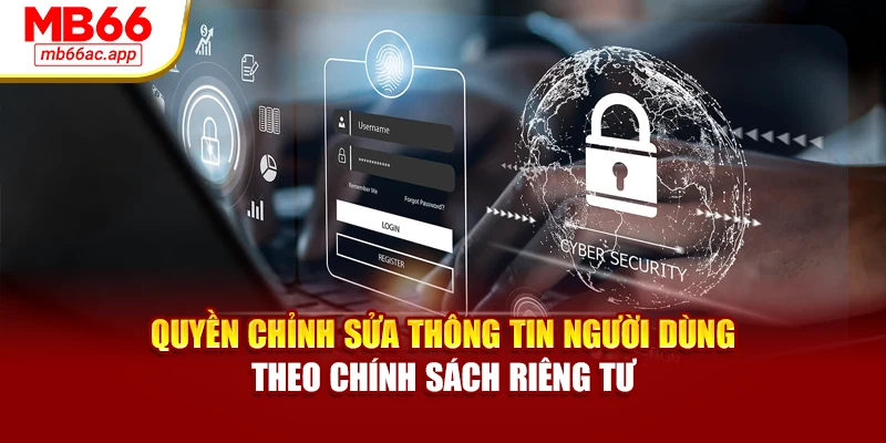 Quyền chỉnh sửa thông tin người dùng theo chính sách riêng tư